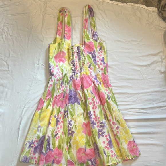 Prim Mini Dress in Blooming Tulips, Show Me Your MuMu Size: Small S - Picture 5 of 6